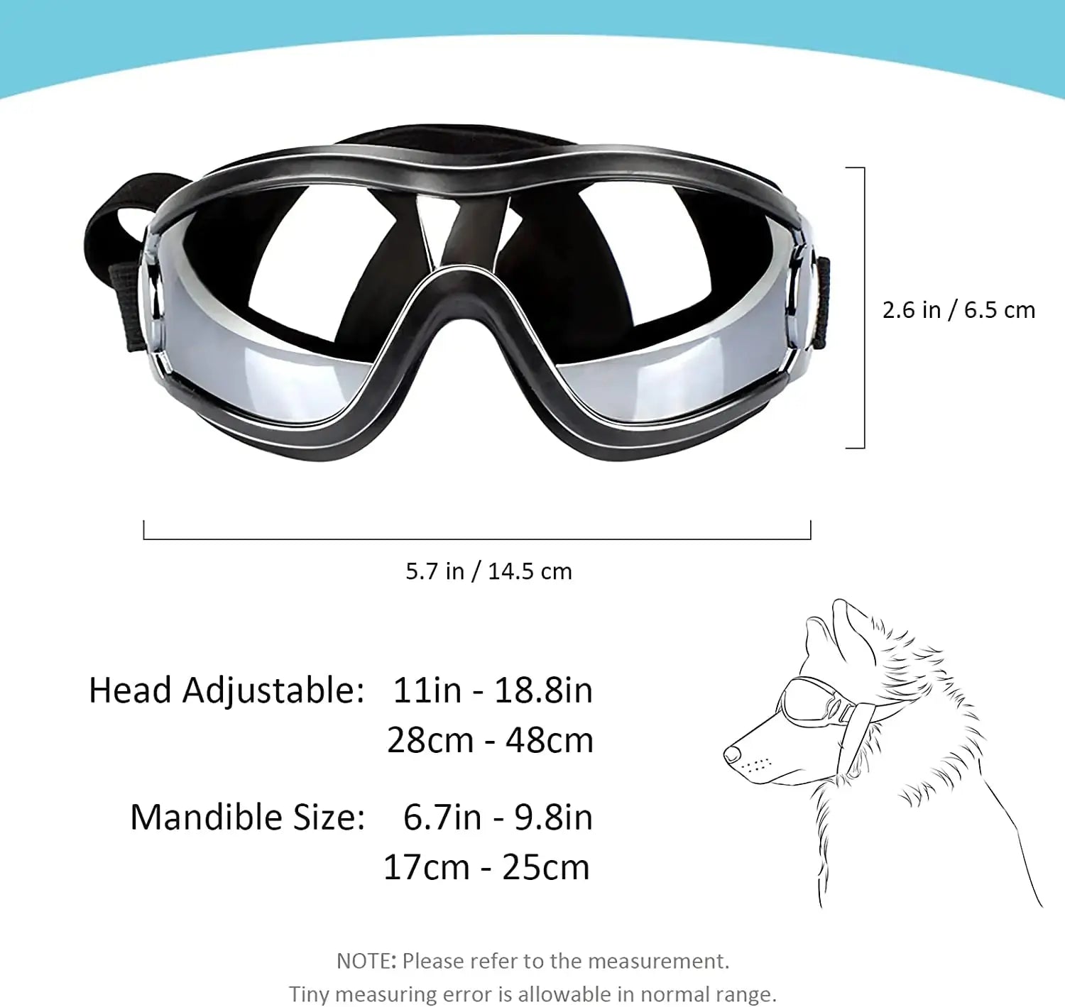 Adjustable Strap Dog Goggles - Doginoe 