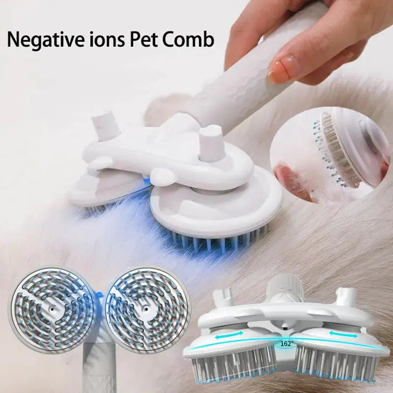 Negative Ions Dual Head Pet Brush - Doginoe