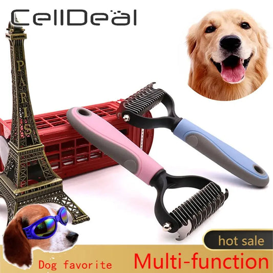 Precise Hair Removal Comb: Dematting and Deshedding Grooming Tool for Dogs and Cats - Doginoe