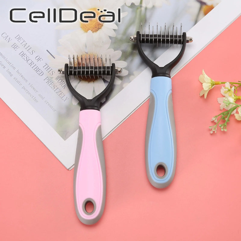 Precise Hair Removal Comb: Dematting and Deshedding Grooming Tool for Dogs and Cats