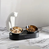 Stainless Steel Pet Double Feeder Bowls