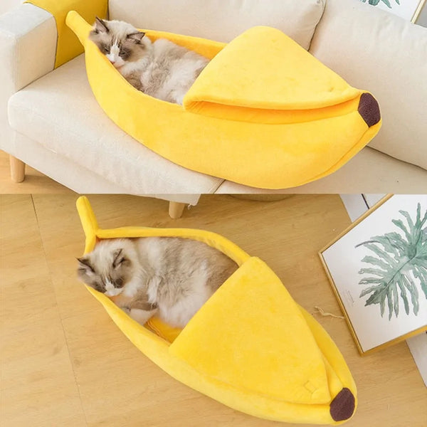 Banana Pet Bed House Cushion